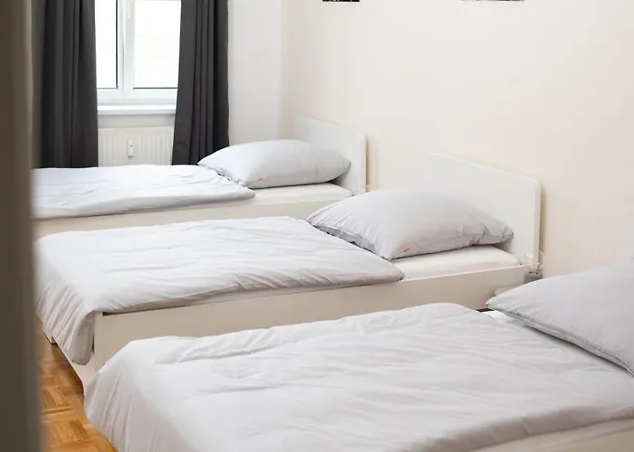 Design Ferienoase Mit Einzelbetten - 2 Schlafzimmer - Waschmaschine - Parkplatz